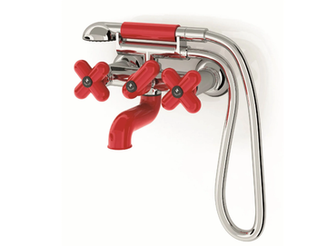 I BALOCCHI - Wall-mounted bathtub tap with hand shower by Fantini Rubinetti - view 2